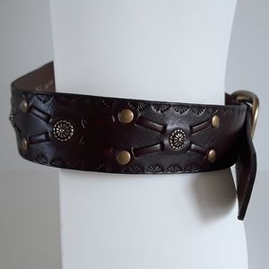 Fossil Chocolate Brown Leather Belt M